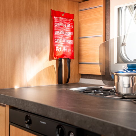 Löschdecke - auch für Fettbrände geeignet