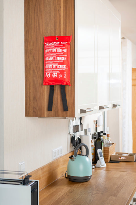 Löschdecke - auch für Fettbrände geeignet